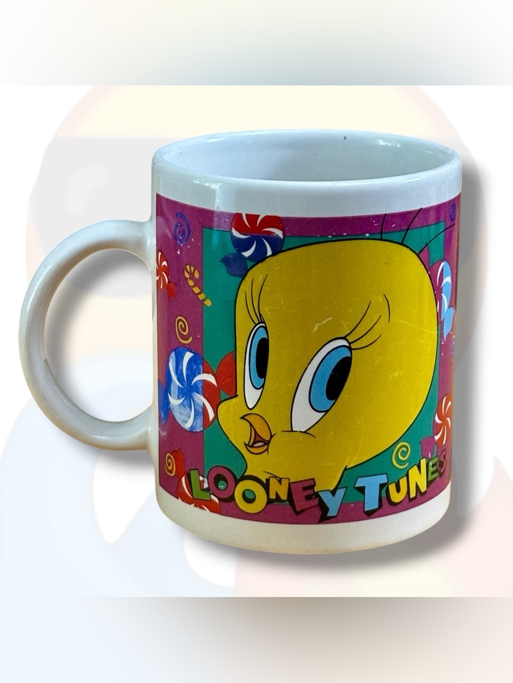 Vintage 1996 Warner Bros. Tweety Bird Looney Tunes Mug